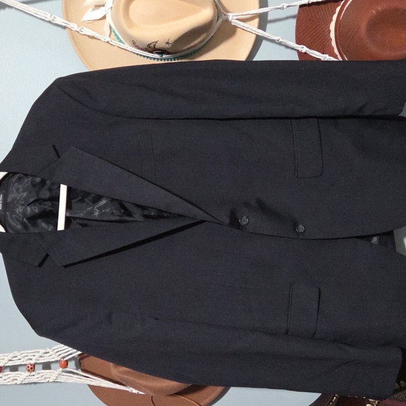 Pronto Uomo Men's Black Suit Blazer - Picture 2 of 7